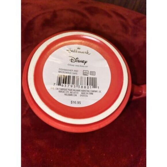 Disney Hallmark GRUMPY Before Coffee Red Axe Handle Mug Snow White 12 oz NWT - Picture 4 of 4